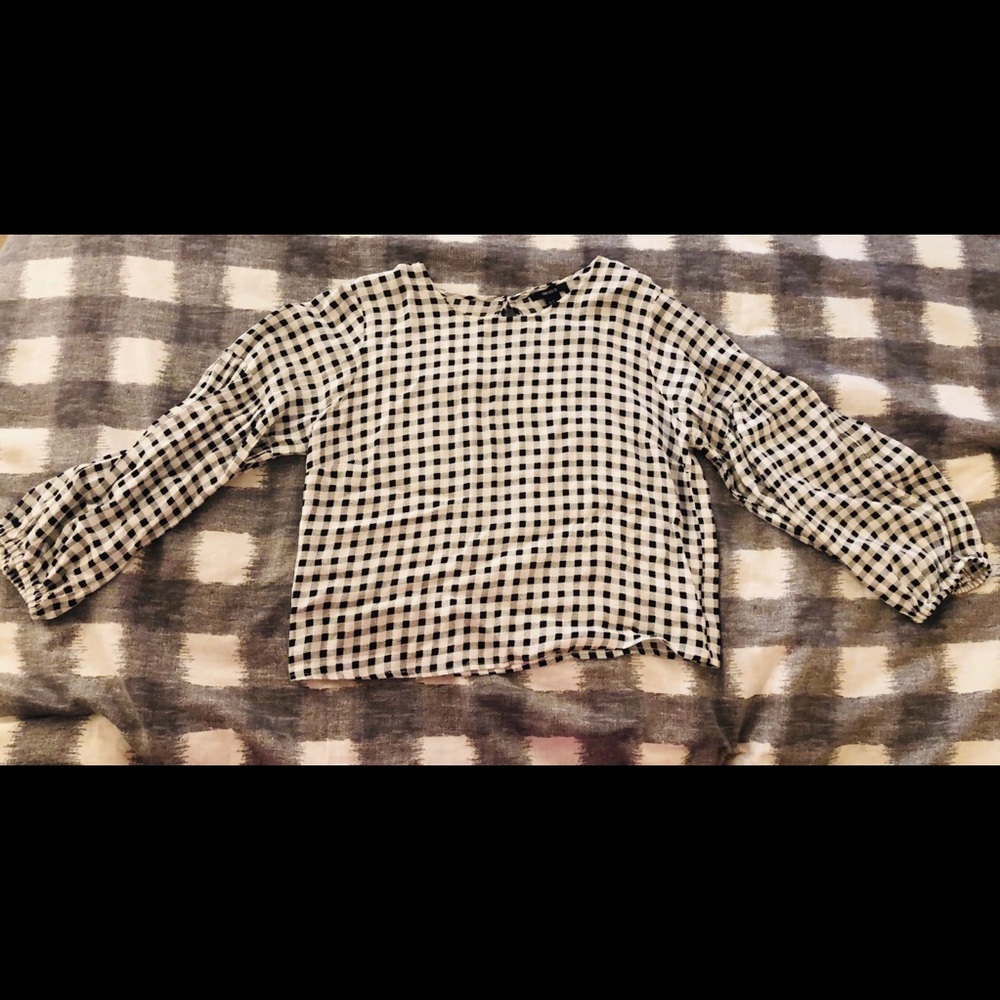 Plaid blouse